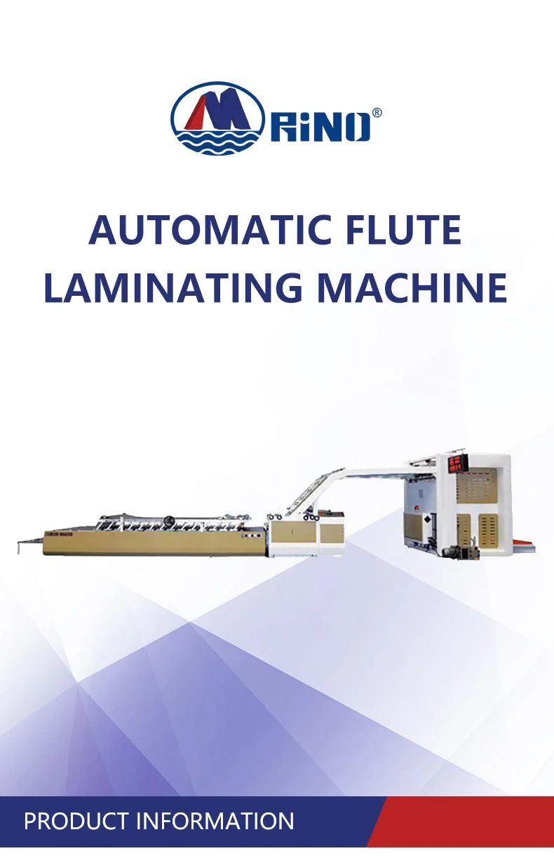High Speed Corrugated Paperboard Automatic Flute Laminating Machine