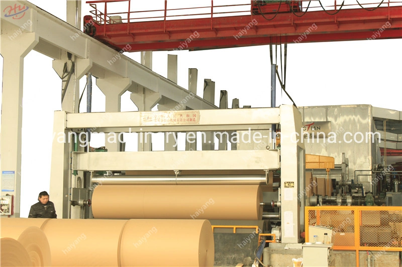 5600mm Automatic Haiyang Packaging Machinery Single Facer Corrugated Paper Production Line with High Quality