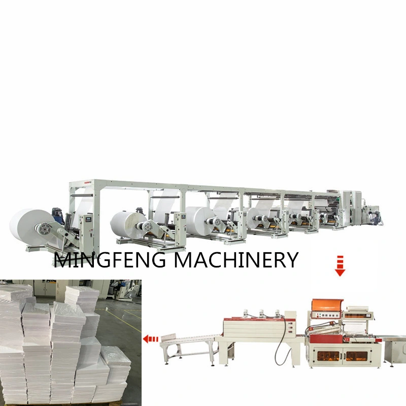 Paper Cross Cutting Production Line A3 A4 Ream Paper Cutting and Packing Machine