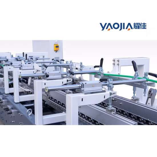Yjb-1100 Carton Folding Gluing Machine with Crash Lock Bottom Folding Carton Box Forming Machine Medicine Box Food Box Folder Gluer Machine