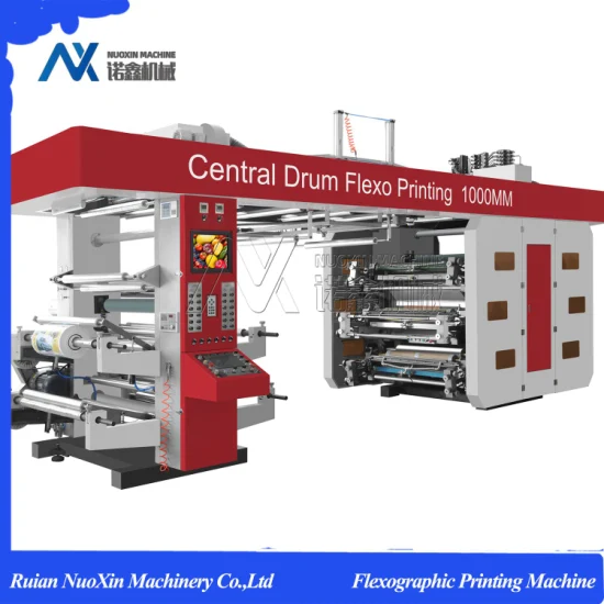 6 Color Central Drum Ci Flexo Printing Machine for Plastic/Paper/Non-Woven