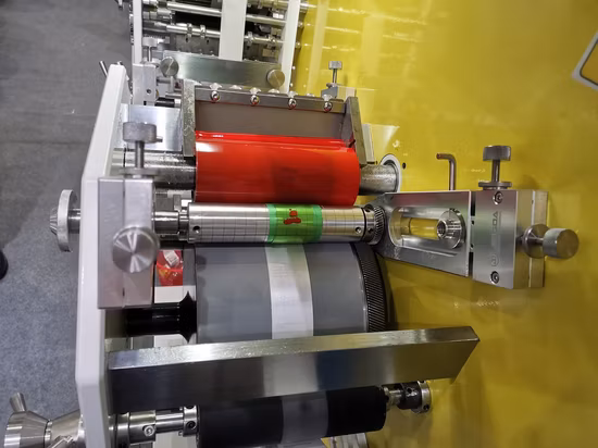 Jingda 2+1 Colors Flexo Fabric Care Label Printing Machine for Polyester Satin Ribbon, Nylon Taffeta, Cotton Tape, Cloth Label and Sugar Packing Paper Jr-1521